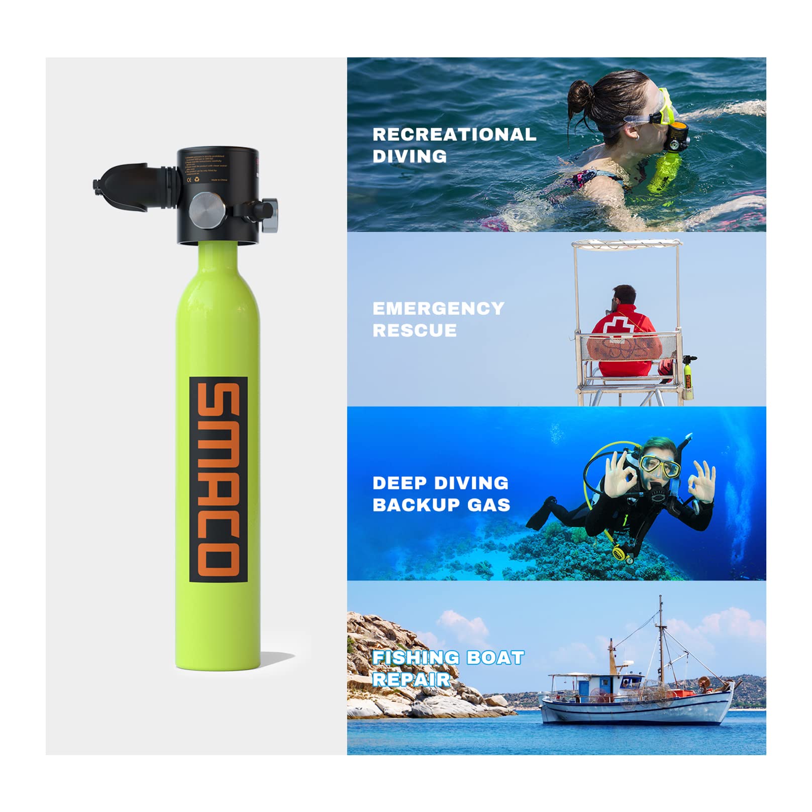 Green 0.5L Mini Scuba Tank S4670