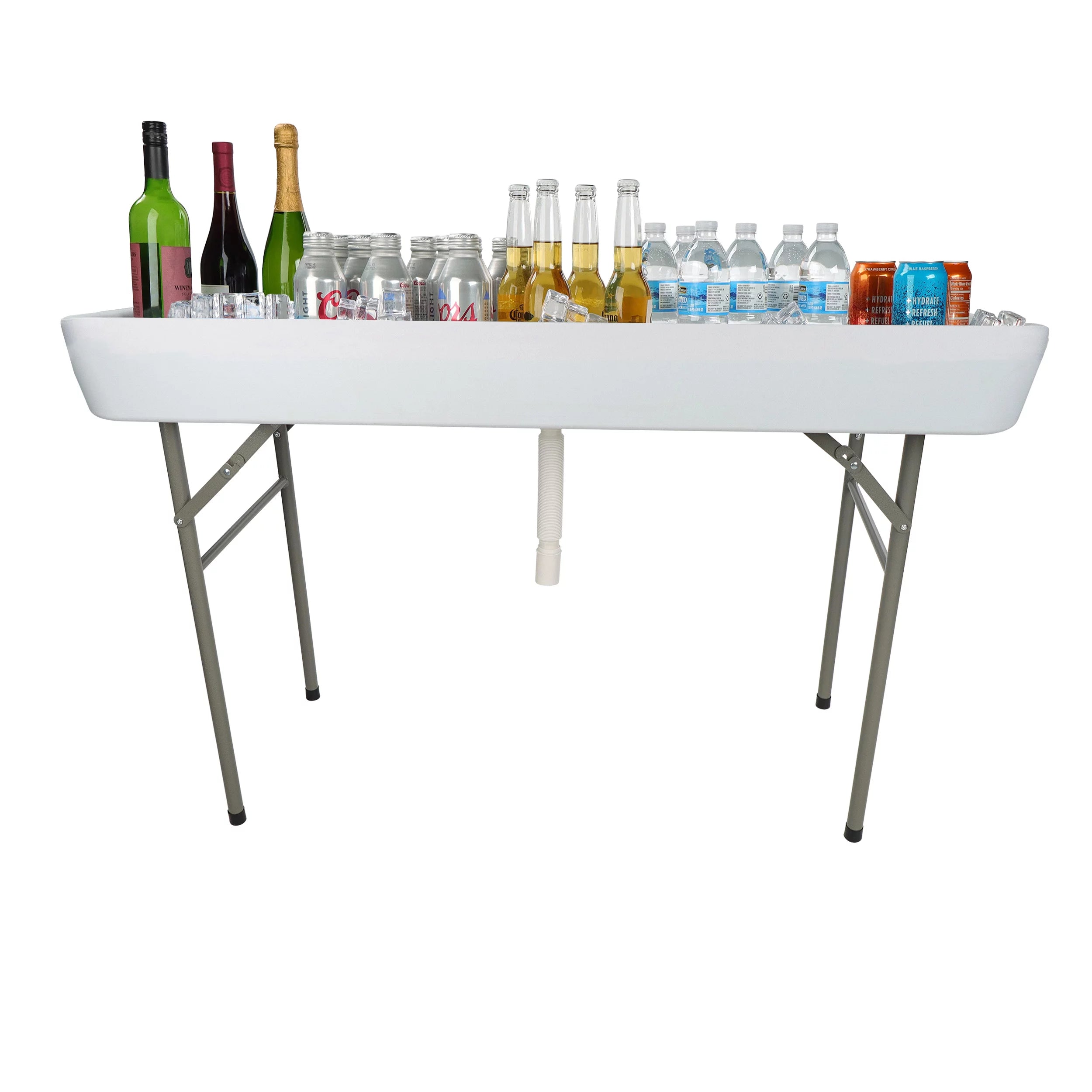 4ft Long Folding Ice Cooler Table B590809