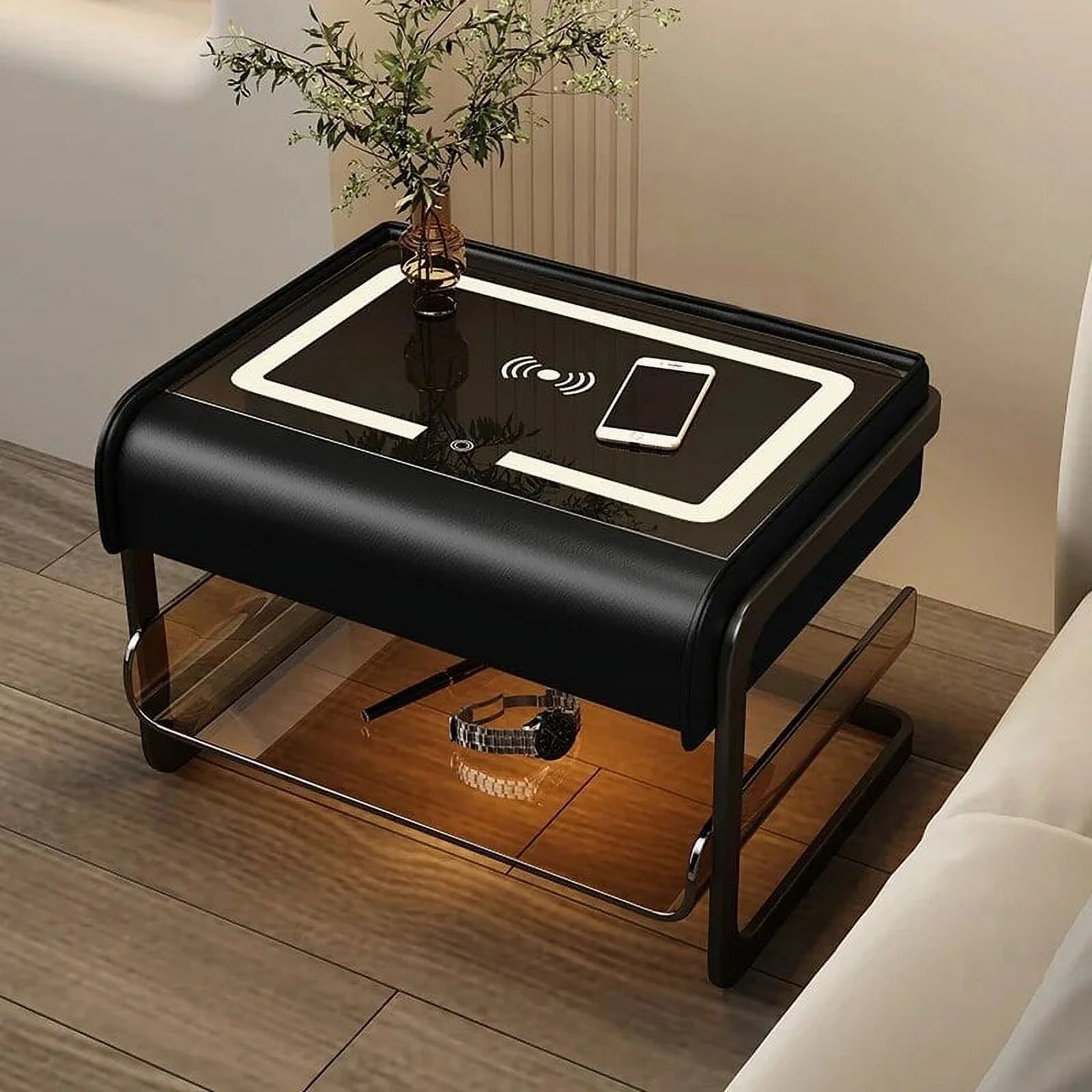 Acrylic Wireless Charging Nightstand N19588