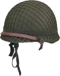 WW2 US Army M1 Helmet Steel Shell with Net Canvas Chin Strap Cat Eye Band H30725