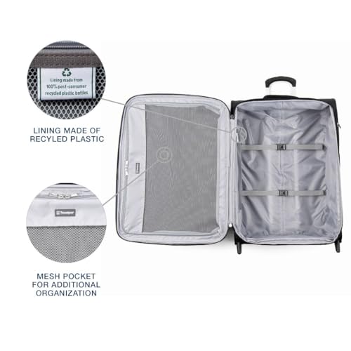 Burgundy Softside Expandable 2 Wheel Carry On Luggage Q39530
