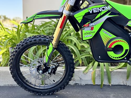 1600W Electric Dirt Bike 48V Lithium Battery Green B515