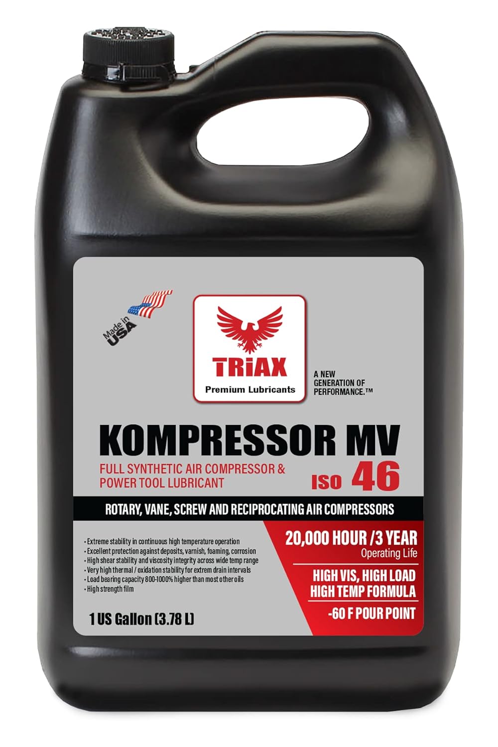 4 Gallon Full Synthetic Air Compressor Oil S162