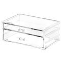 Acrylic Storage Desk Box with 3 Drawers Plastic Makeup Organizer Containers Bins B5722