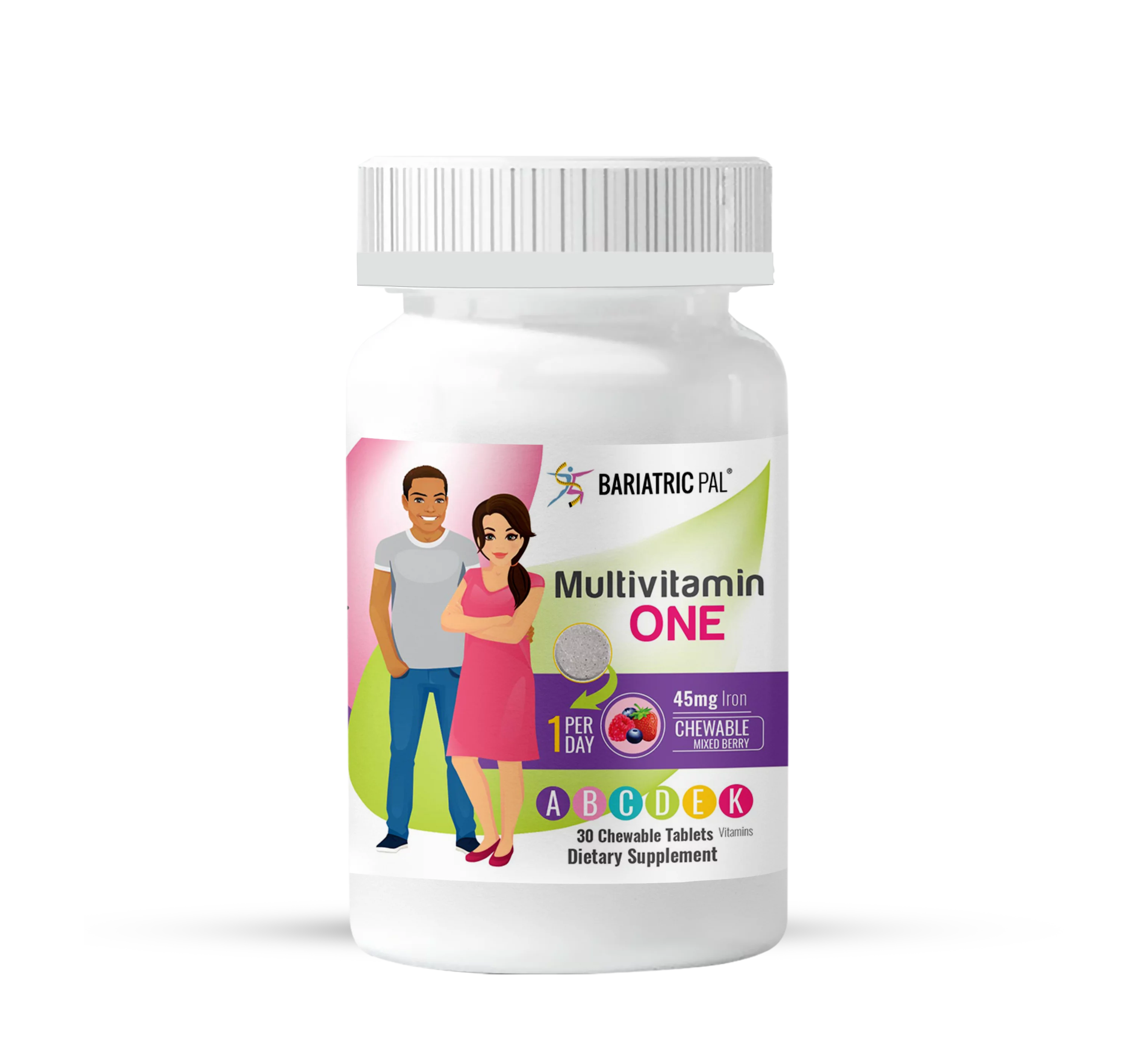 6-Month Supply Chewable Multivitamin with Iron and Calcium Citrate L976