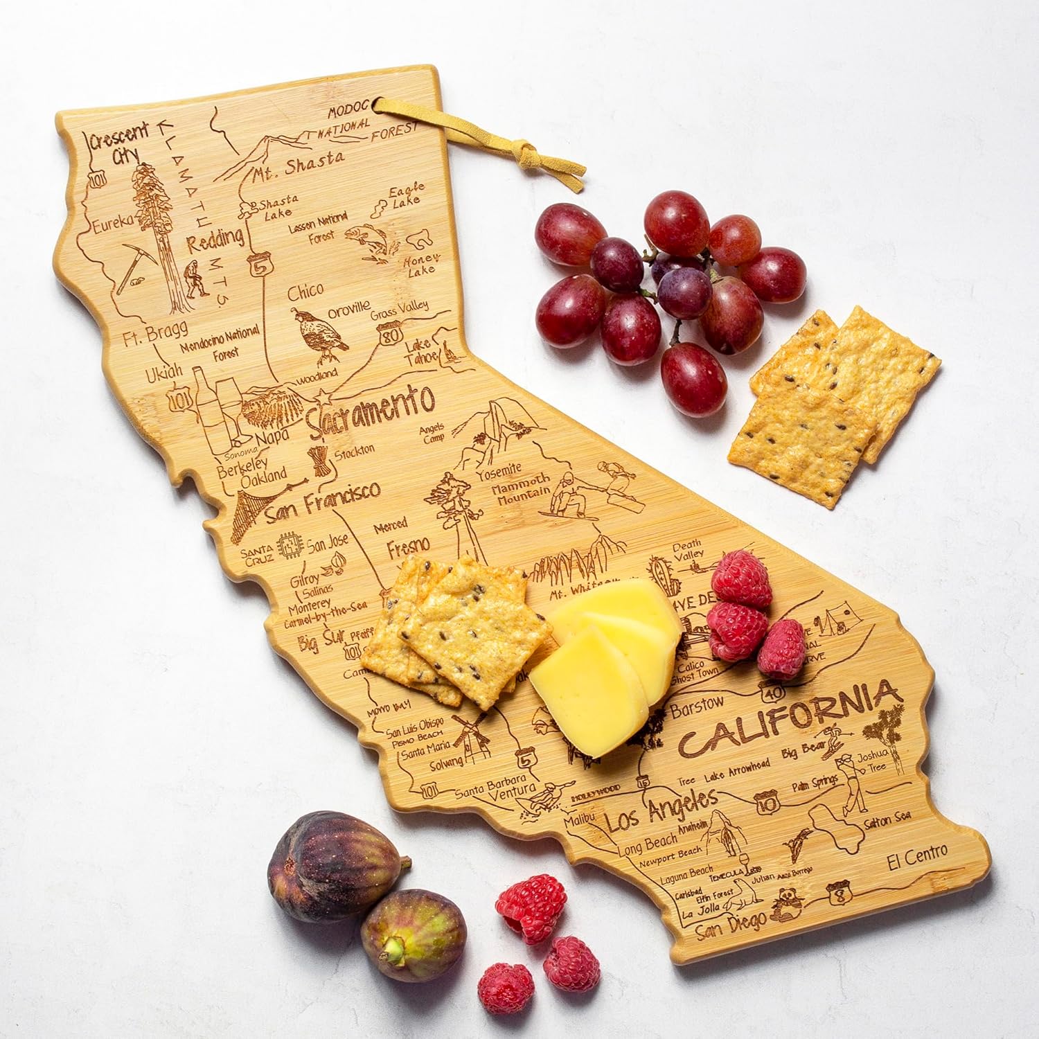 California State Shaped Serving and Cutting Board Y7380