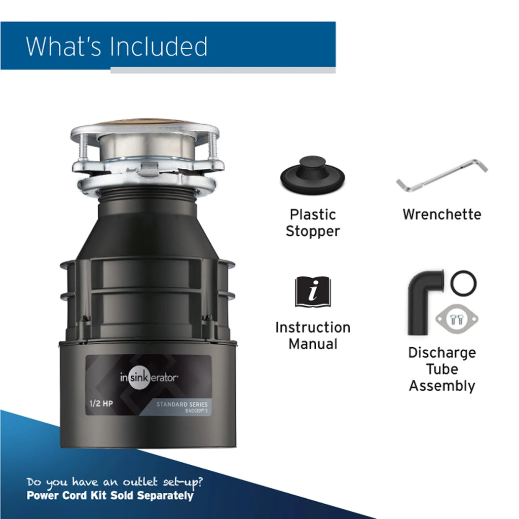 1/2 HP Continuous Feed Garbage Disposal G536