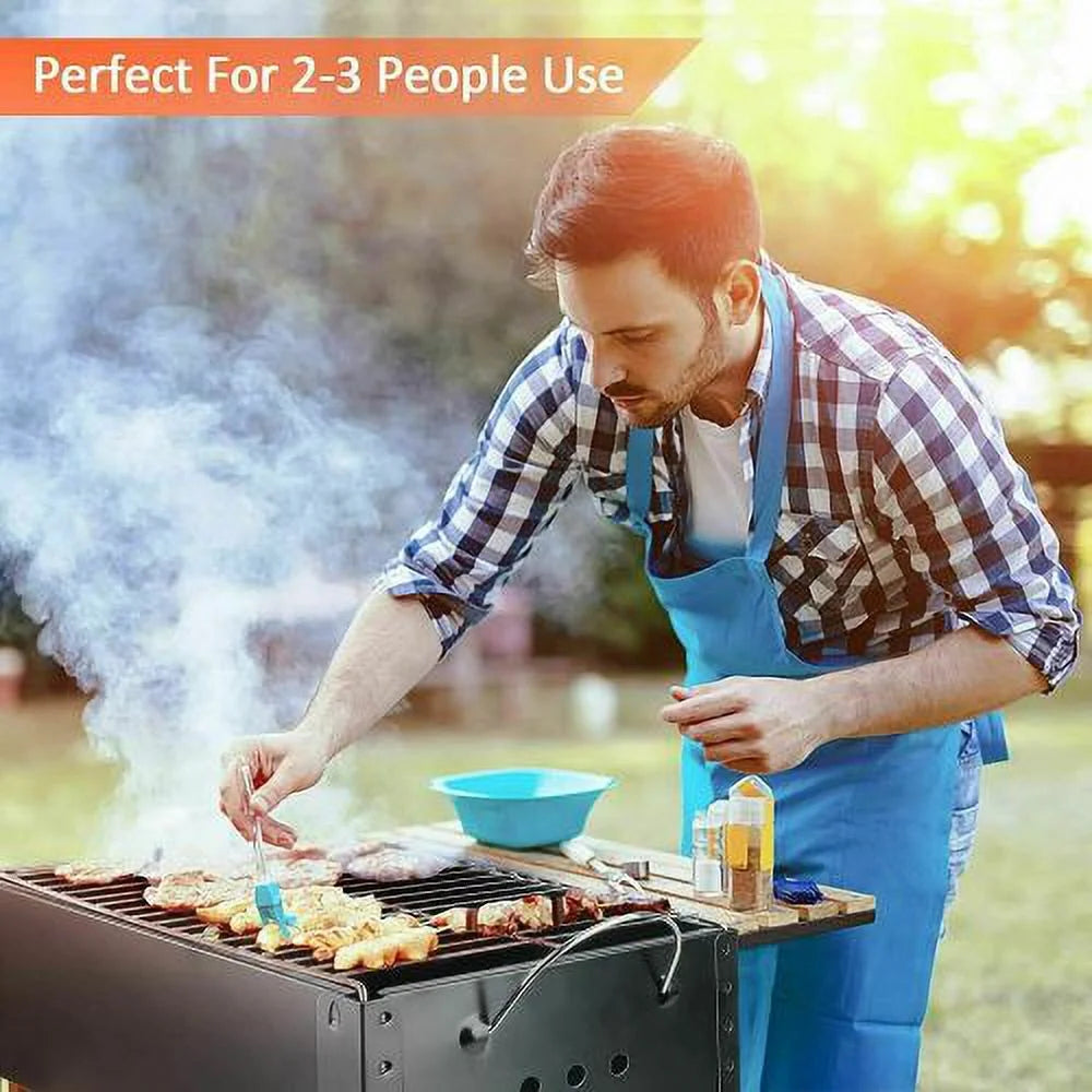 14'' Portable Charcoal Grill with Wheels H807