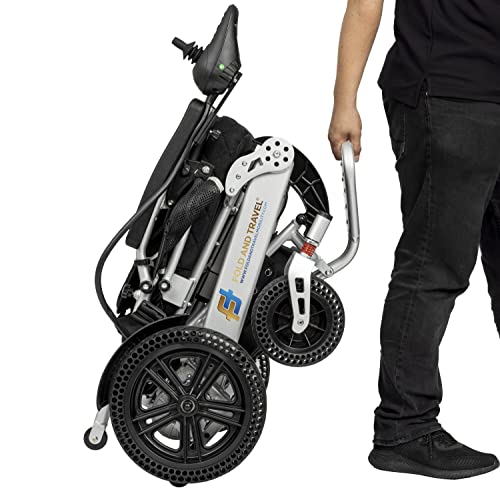 Silver Foldable Power Wheelchair E898107