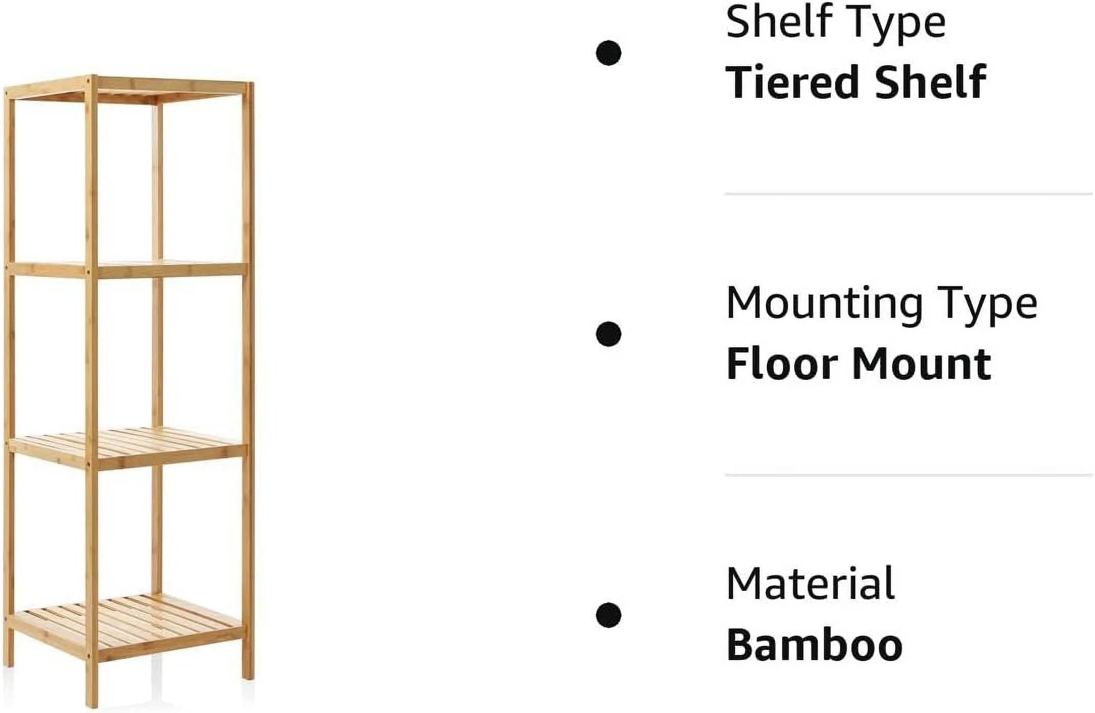 Bamboo Shelf Shelving Storage Unit C83986