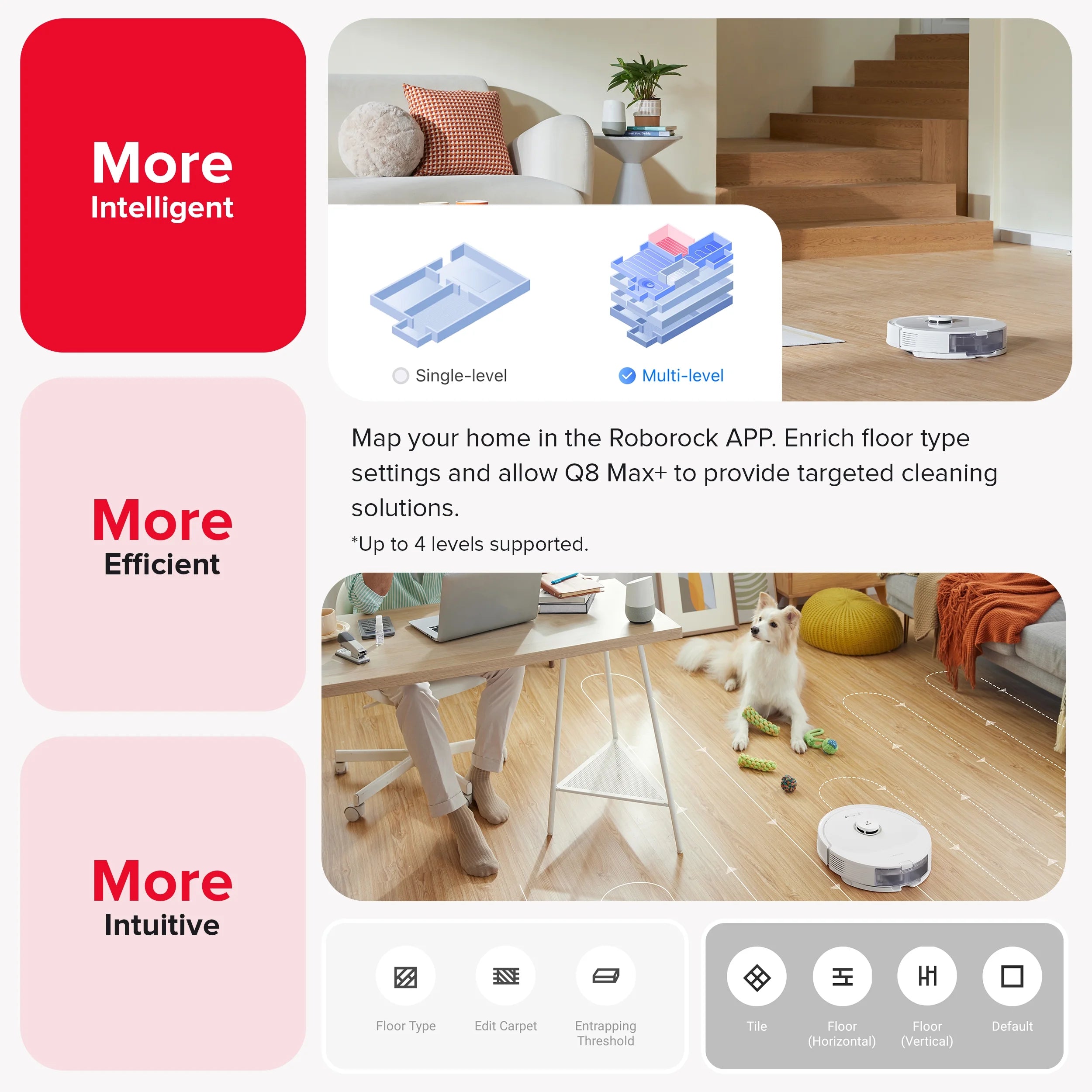 Robot Vacuum and Mop with Self-Emptying, LiDAR Navigation, 5500Pa Suction Power A49854