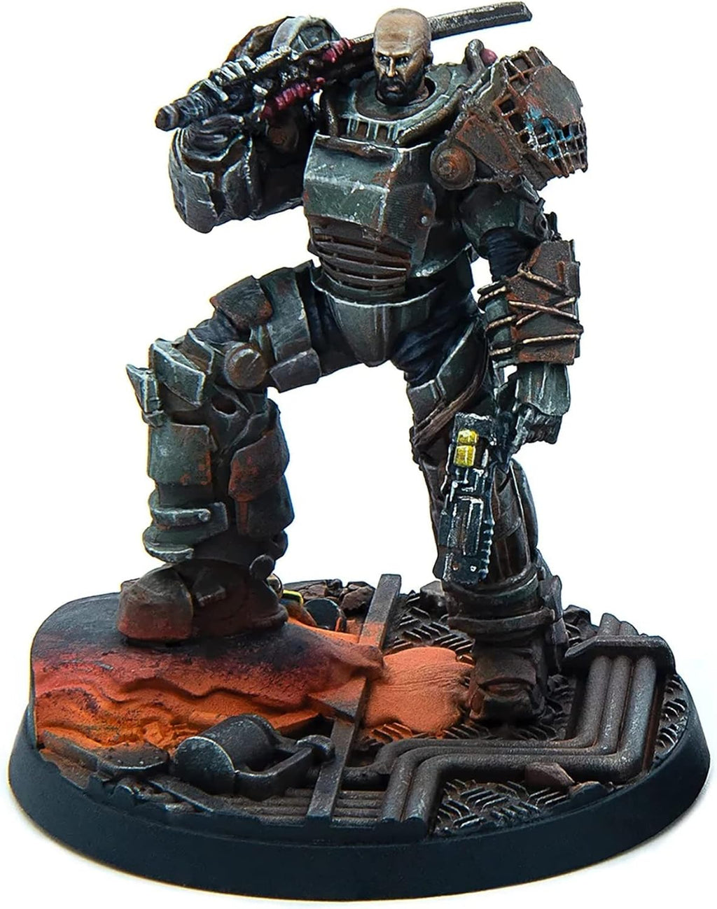 6 Unpainted Resin Miniatures with Scenic Bases N42782