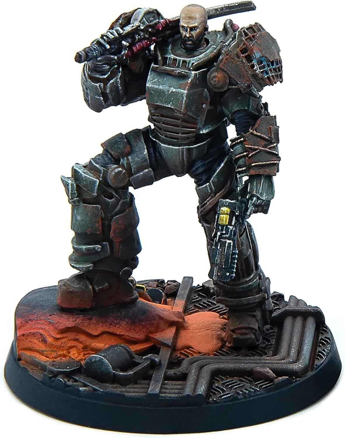 6 Unpainted Resin Miniatures with Scenic Bases N42782