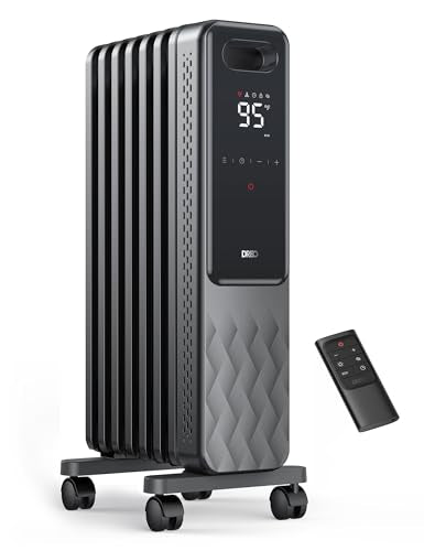 1500W Oil Filled Radiator Heater with Remote Control H23905