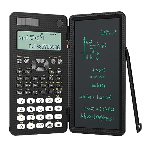 Pink 991ES MAX Foldable Scientific Calculator with Notepad 417 Function Solar Energy N11598