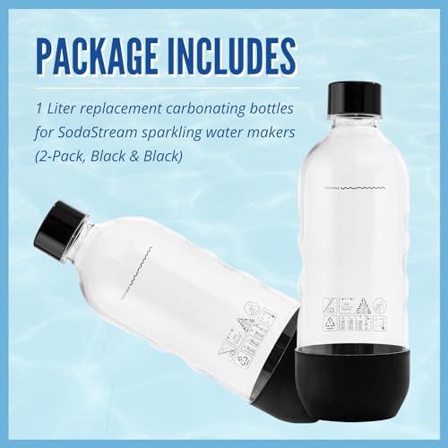 1 Liter 2-Pack Black Replacement Bottle D83513