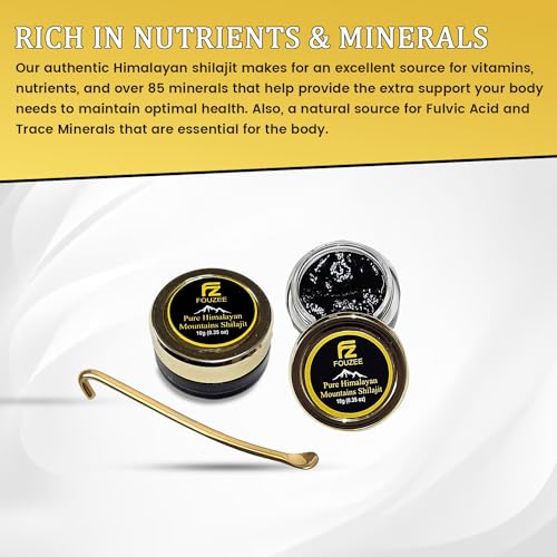 Pure Himalayan Shilajit 77% Fulvic Acid Hard Consistency 10 Grams E44319