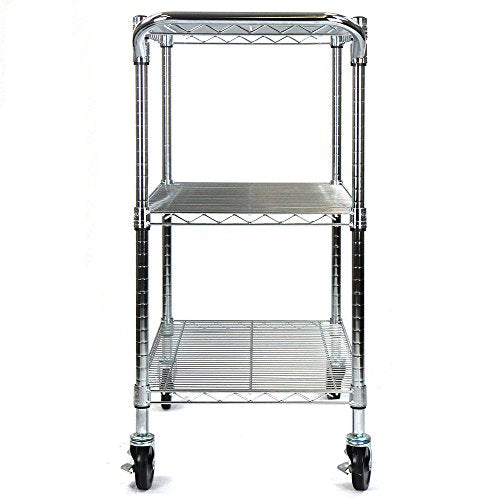 Chrome 3-Tier Heavy Duty Utility Cart I100310