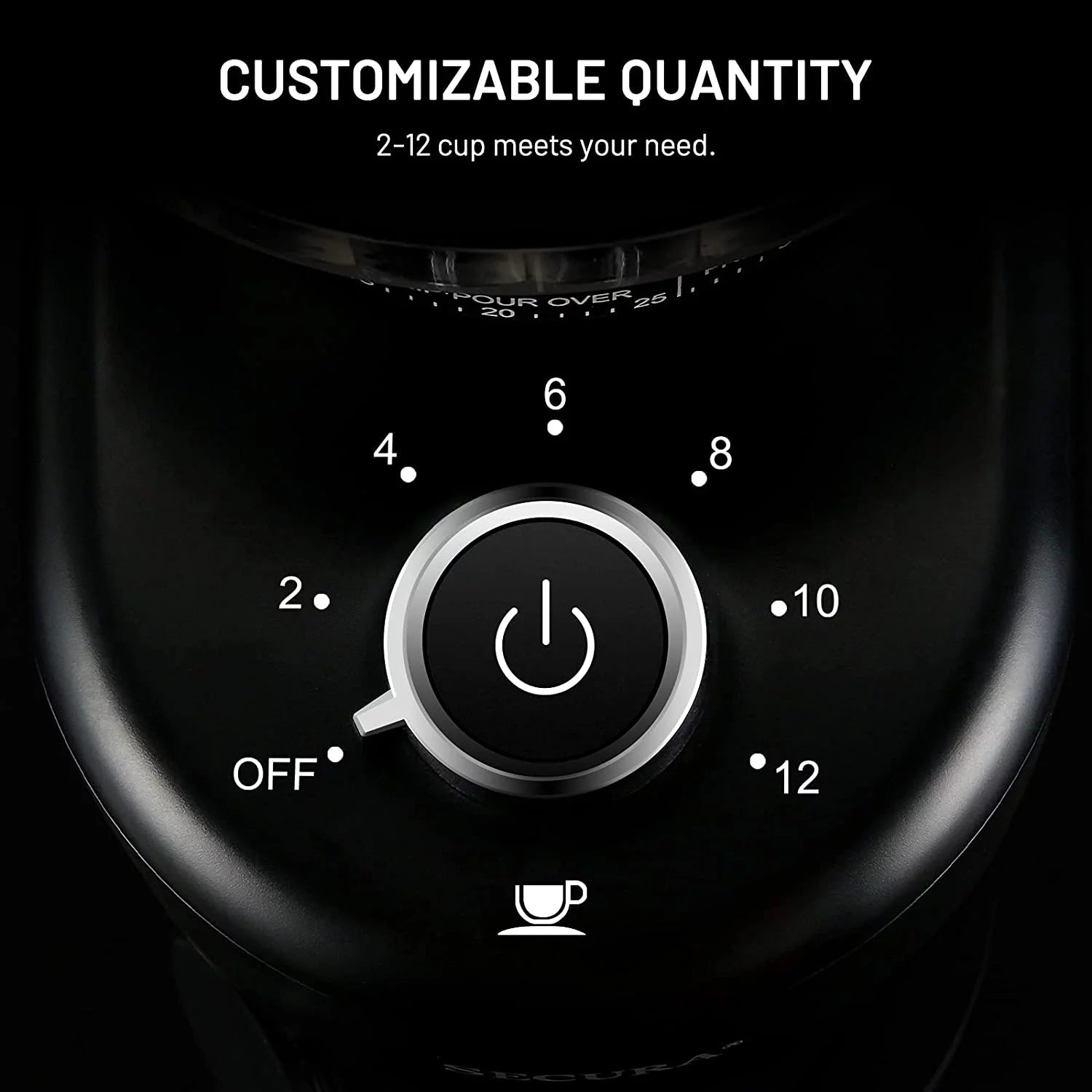 Conical Burr Coffee Grinder with 35 Grind Settings W6738