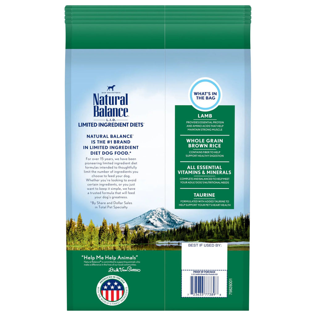 4 Pounds Limited Ingredient Dry Dog Food F3884