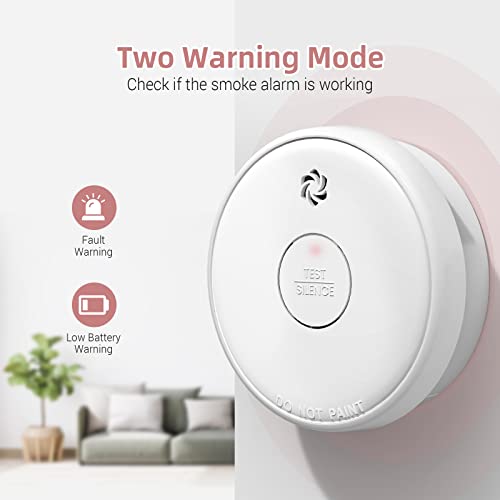 10-Year Battery Operated Photoelectric Smoke Alarm I94288