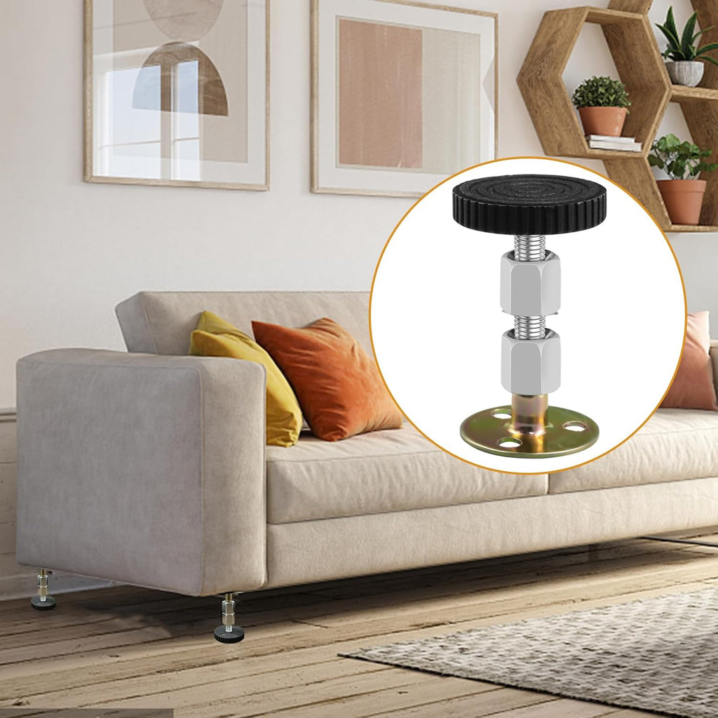 4 Pcs Adjustable Furniture Legs with 16 Thread, 64-87mm S290
