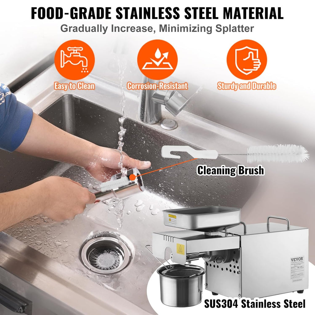 700W Stainless Steel Electric Oil Press Machine N166