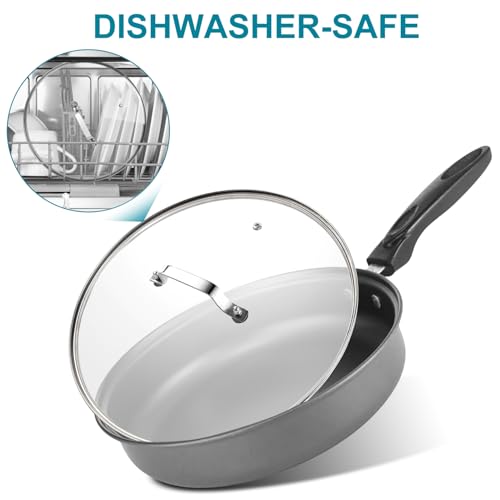 10 Inch Tempered Glass Lid with Stainless Steel Handle M6717