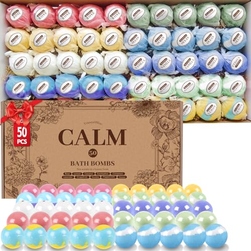 50 PCS Bath Bombs with 10 Scents A212