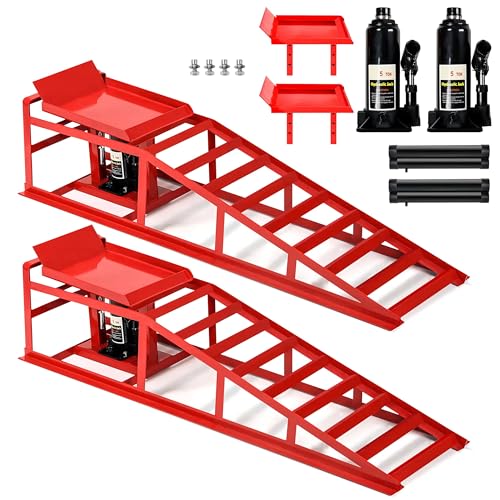 2PCS Heavy Duty Hydraulic Car Ramps D39031