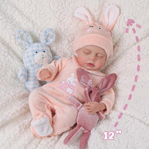 12 Inch Silicone Full Body Reborn Baby Dolls W2532