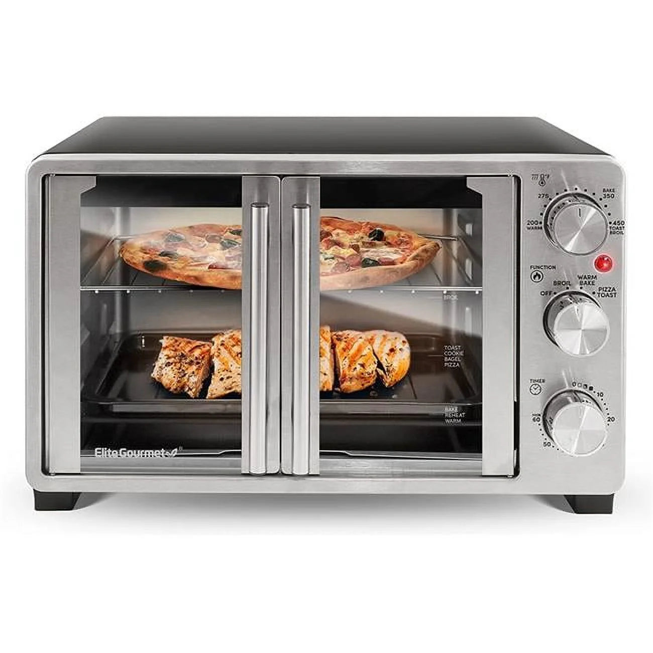 Black Double French Door Toaster Oven U928353
