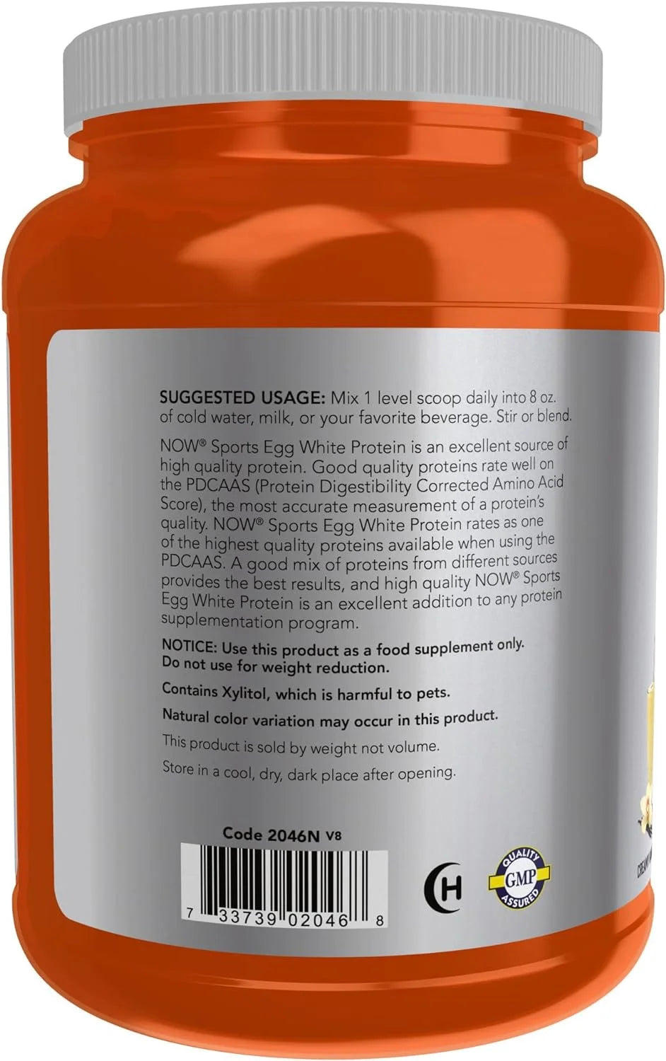 Eggwhite Protein Powder Creamy Vanilla - 1.5 lbs Pack of 2 I8170