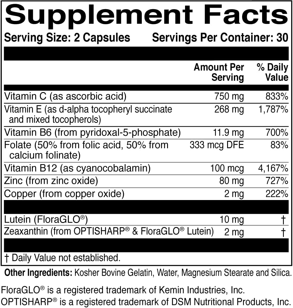 60 Capsules Vitamin & Mineral Supplement U4039