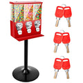 Black Triple Head Candy Vending Machine with Stand A738