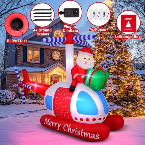 14 FT Santa Claus Inflatable Outdoor Decoration with Gift Bag and Built-in LED Lights E7011