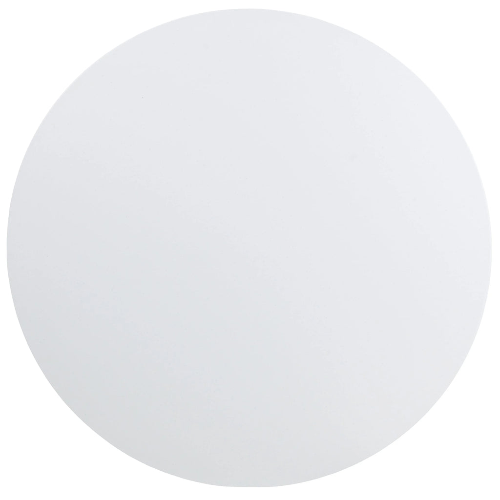 4' Round Plastic Folding Table Granite White V540