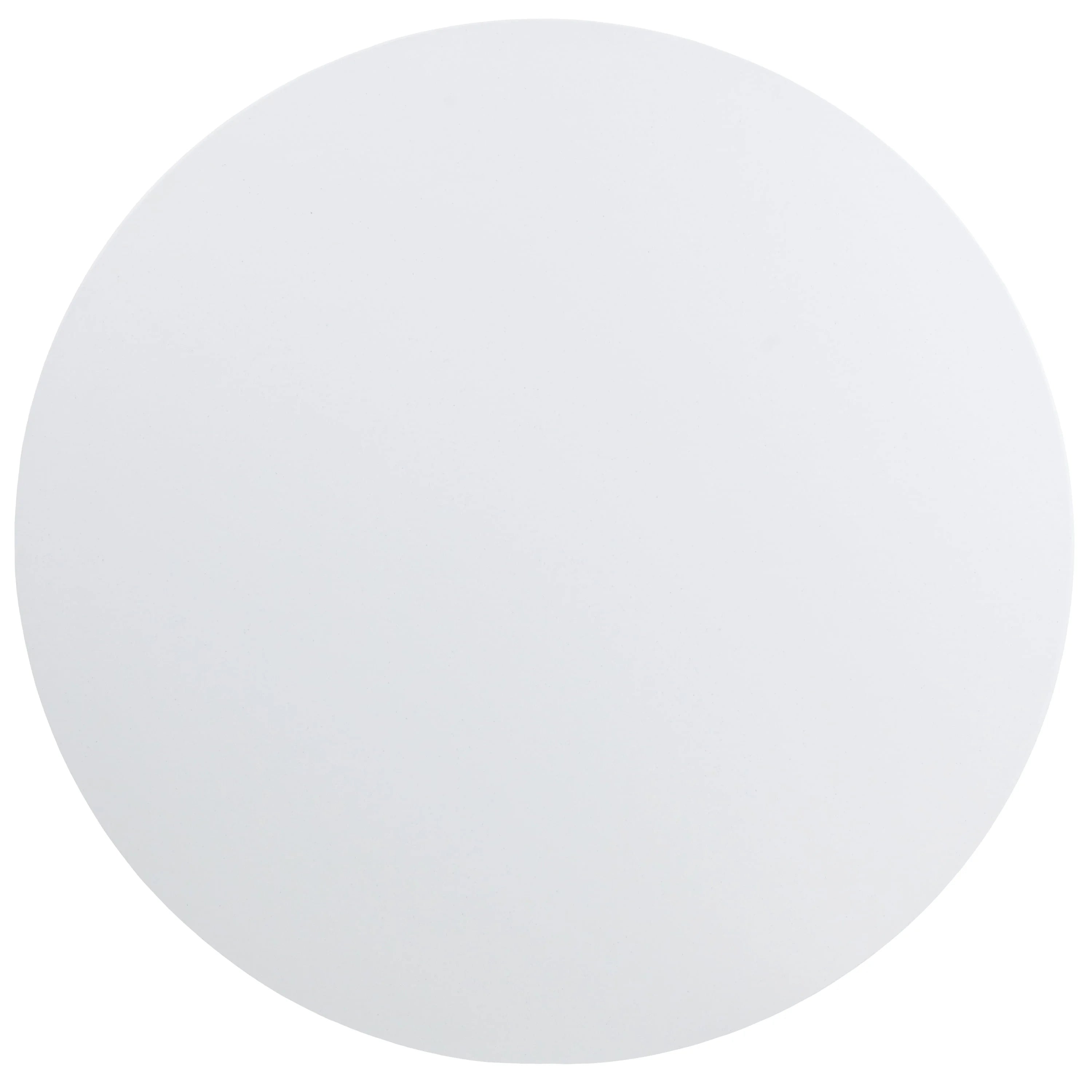 4' Round Plastic Folding Table Granite White V540