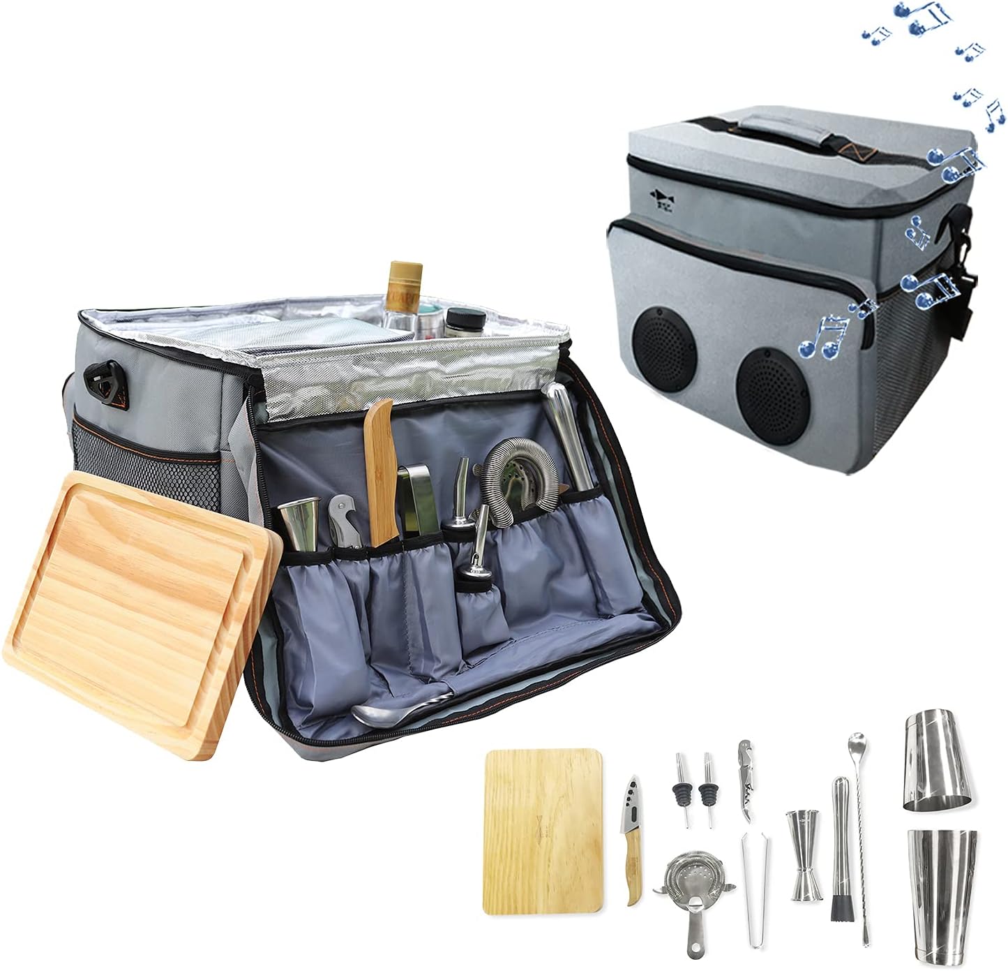 13-Pieces Bartender Kit with Insulated Bag A272360
