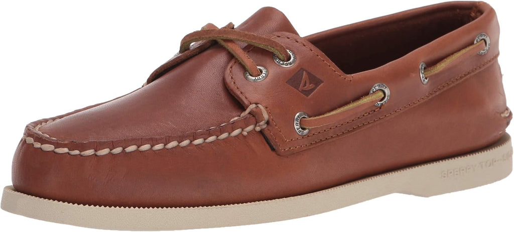 Men's Leather Boat Shoe Tan Y4296