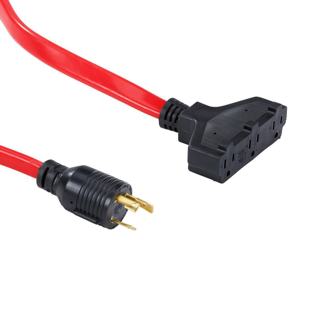 25 ft 30 Amp 125V Generator Extension Cord Adapter S7126