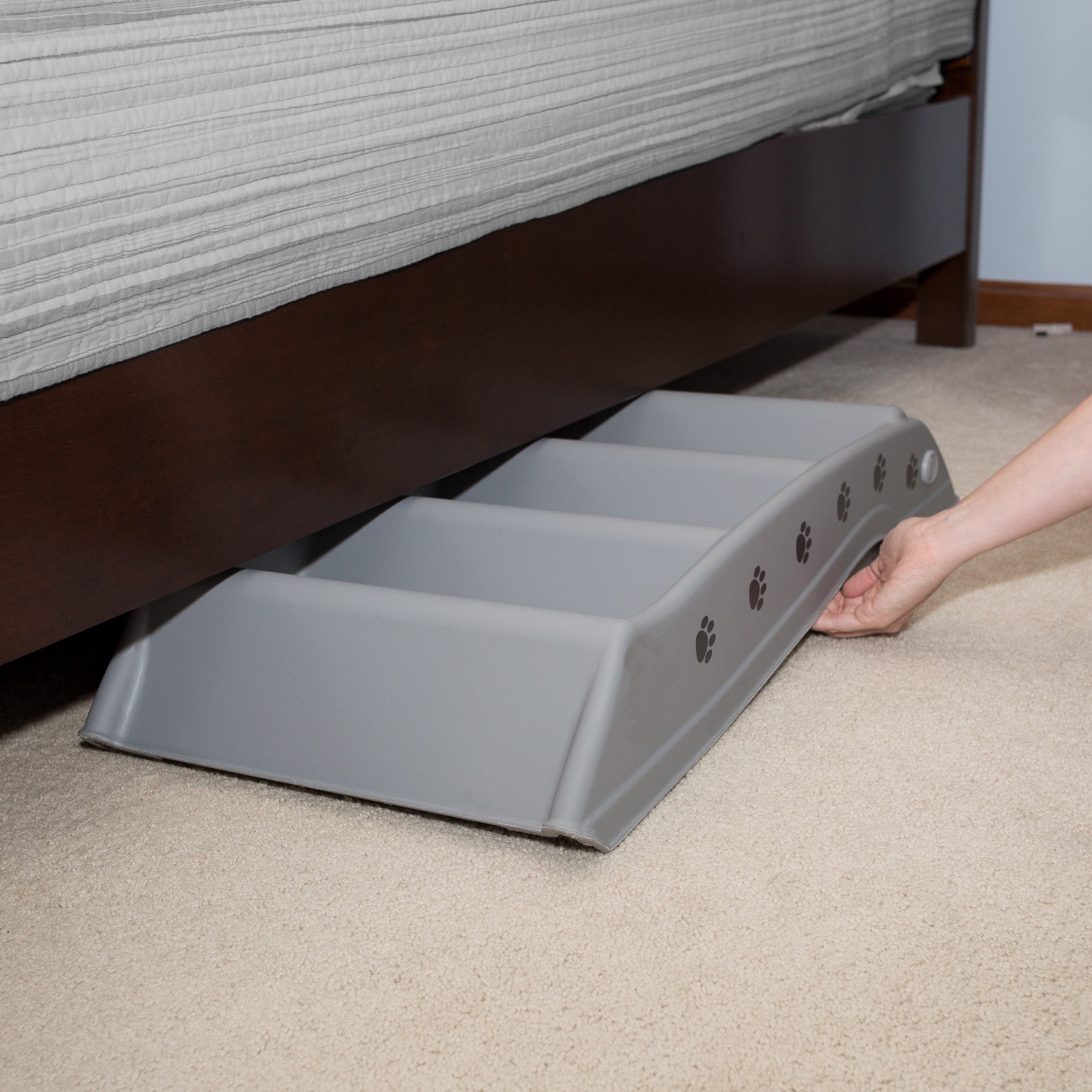Gray 4 Step Pet Stairs E245274