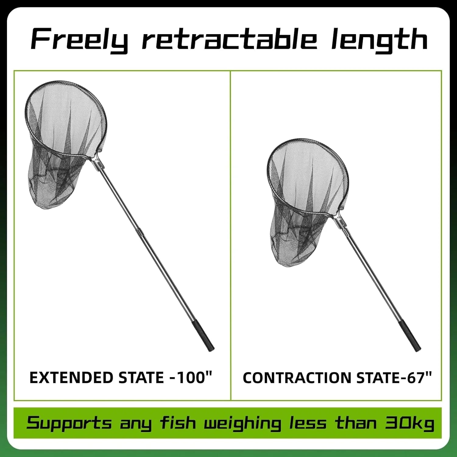 20 Inch Fishing Net with Telescoping Handle O6288