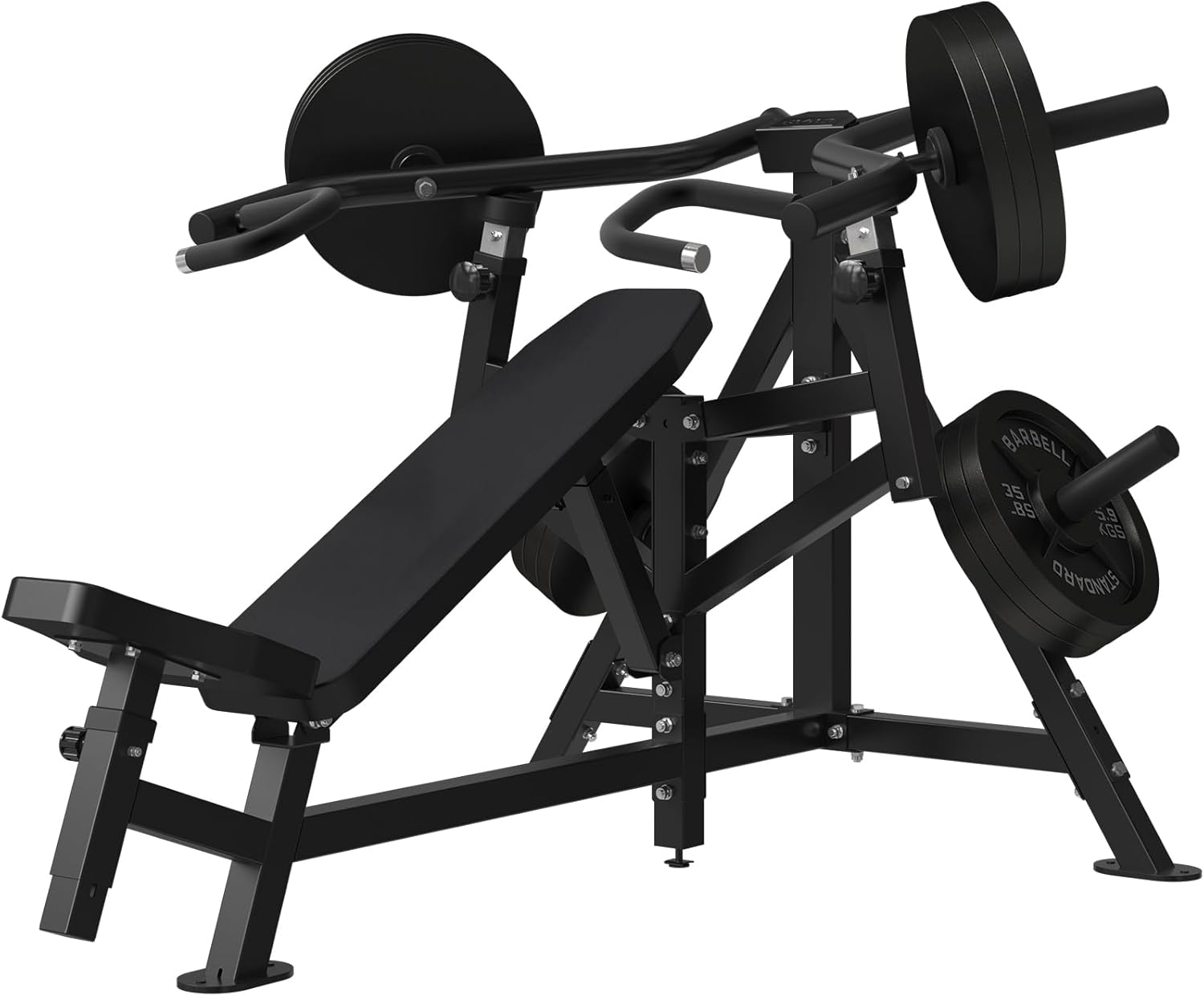 1250LBS Chest Press Machine with Independent Converging Arms, Black X30091