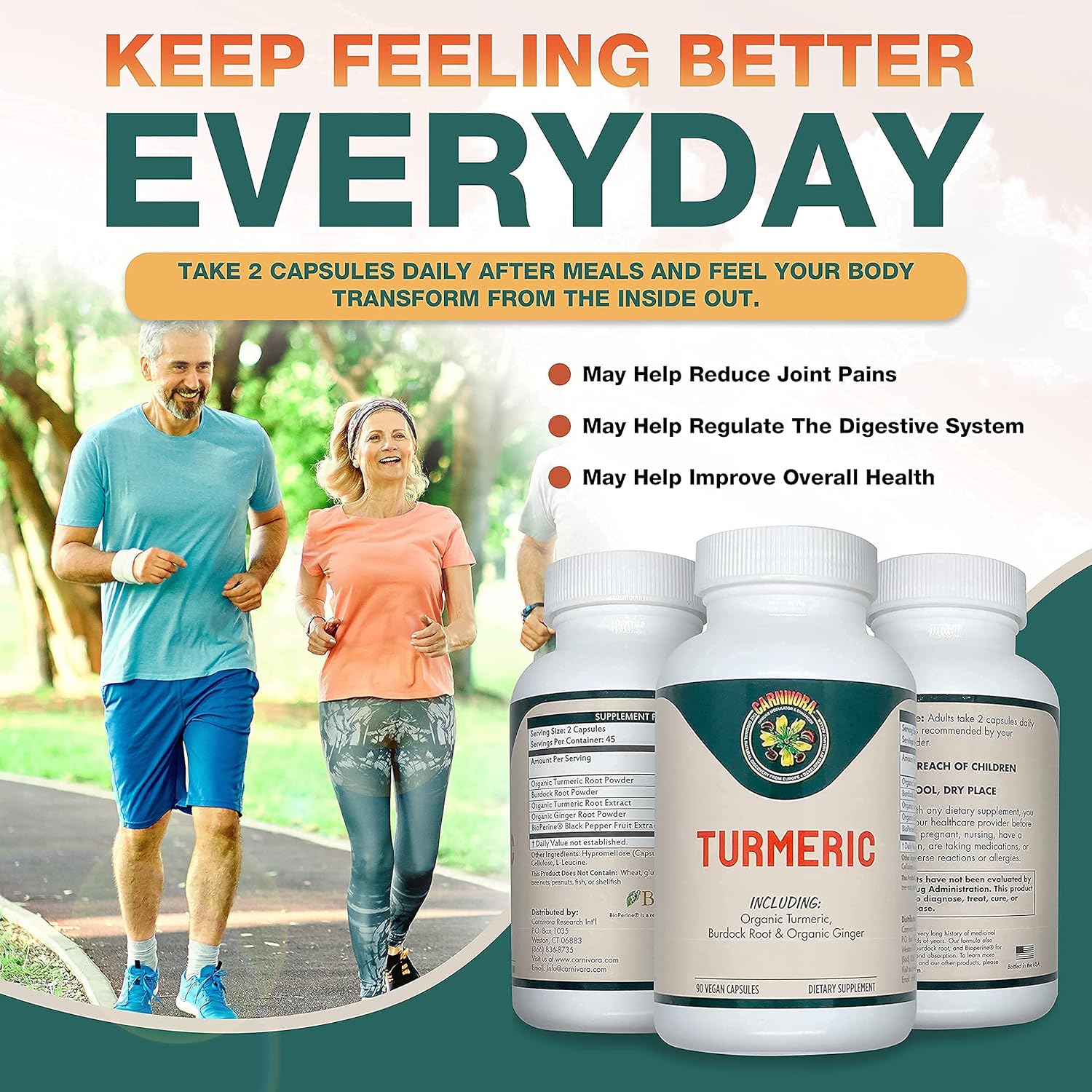 Triple Play Bundle with 1 Bottle Vegi-Caps, 1 Bottle Lymph Drainage, and 1 Bottle Turmeric R318707