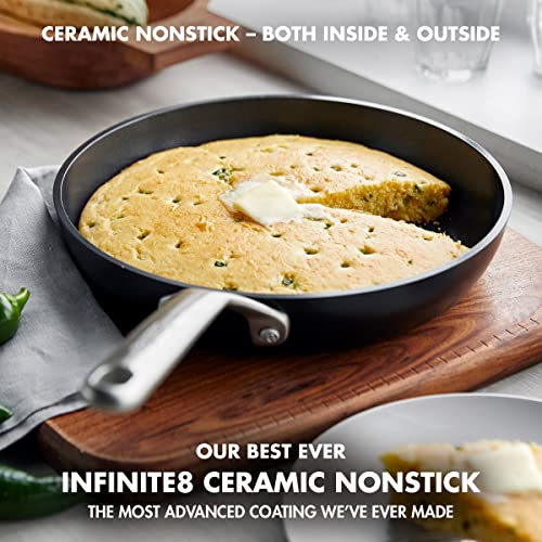 Black 10" Healthy Ceramic Nonstick Frying Pan U741