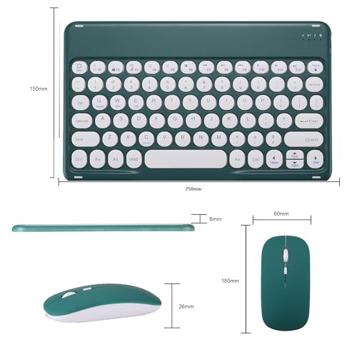Pink Retro Bluetooth Keyboard and Mouse Combo I627