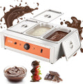 26.5 Lbs 3 Tanks Stainless Steel Electric Chocolate Tempering Machine N843465