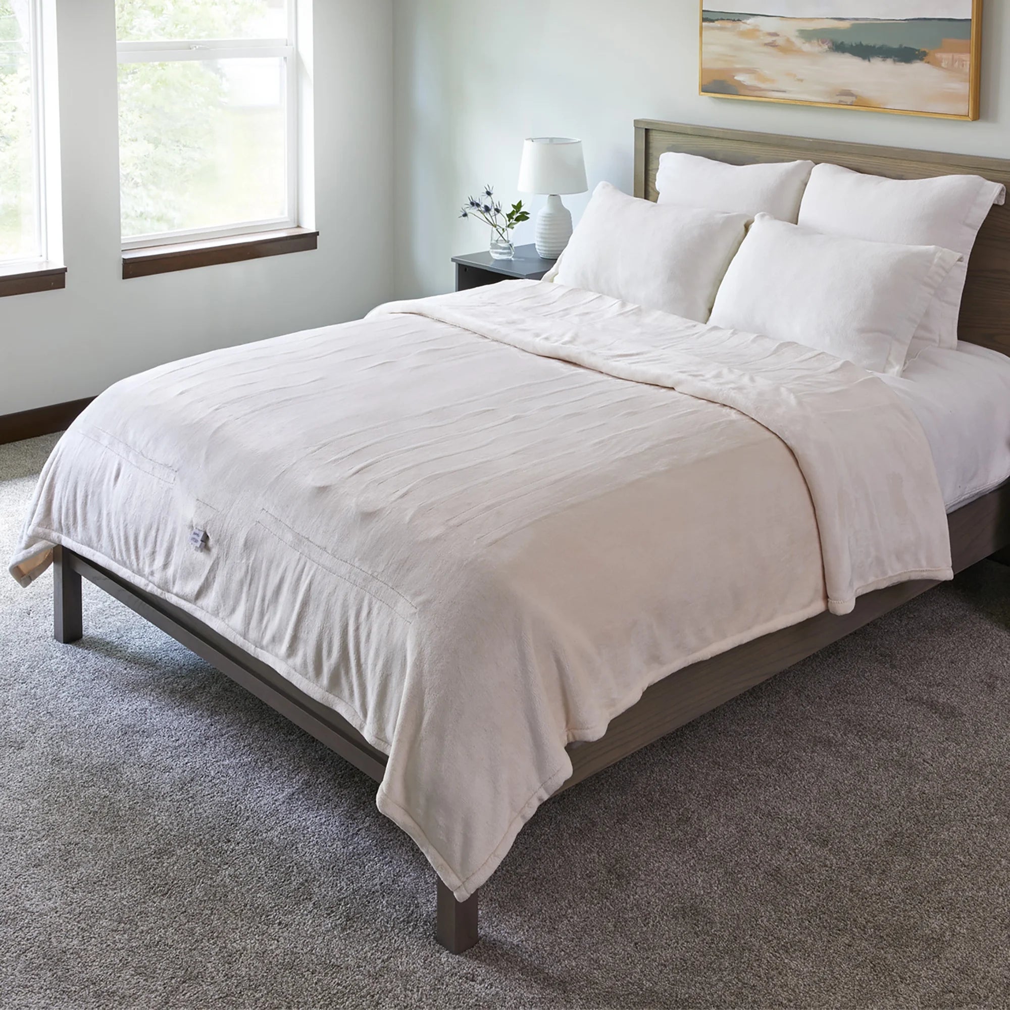 Twin Size Velvet Electric Heated Blanket O2879