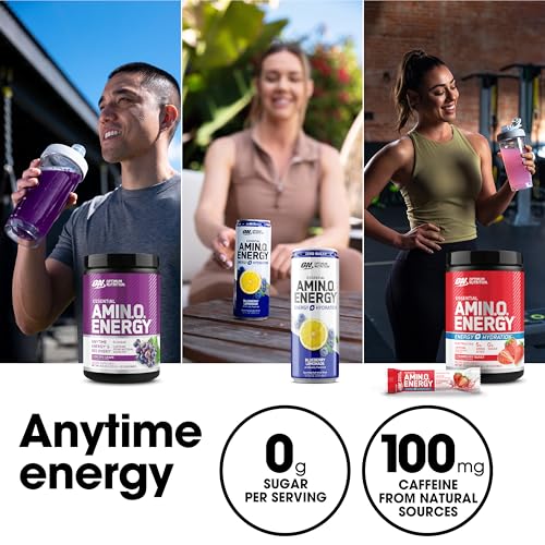 Tangerine Wave 30 Servings Amino Energy Powder with BCAA, Electrolytes, and Caffeine S560696